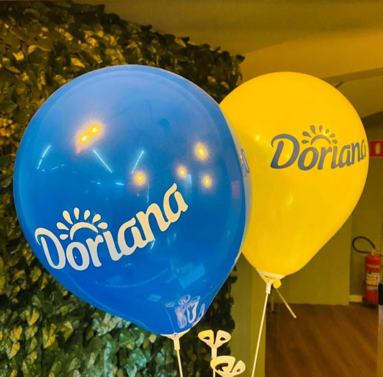 Balao com logo da empresa