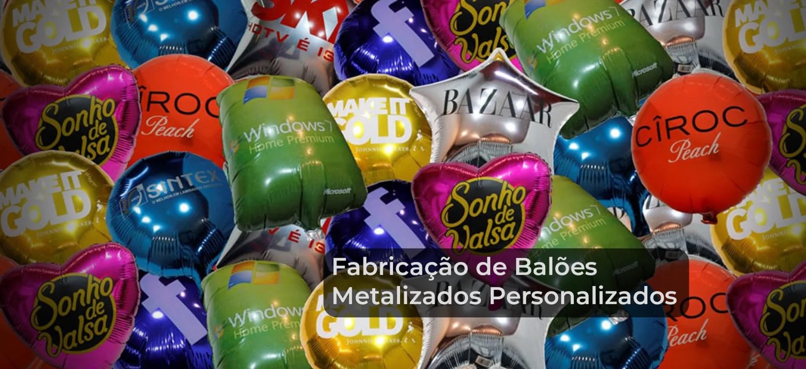 Fabricação de Balões Metalizados e Látex Personalizados